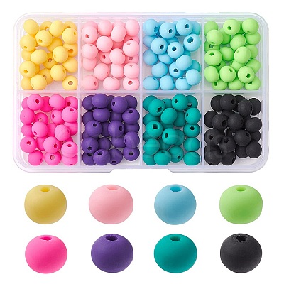 176Pcs 8 Colors Handmade Polymer Clay Beads CLAY-YW0001-81-1