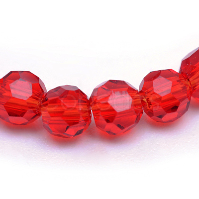 Transparent Glass Bead Strands X-GLAA-R166-10mm-01D-1