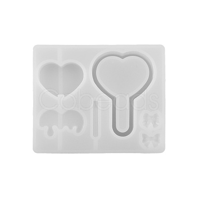 Lollipop Shape DIY Silicone Quicksand Molds PW-WG65527-01-1