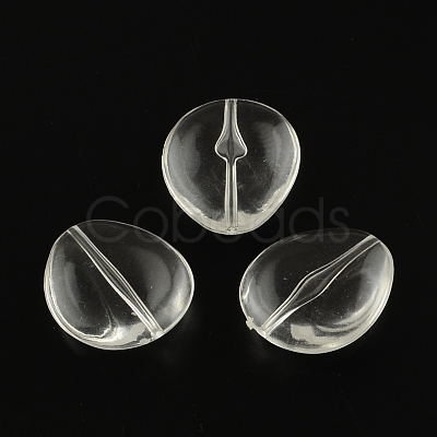 Teardrop Transparent Acrylic Beads X-TACR-R122-A01-1