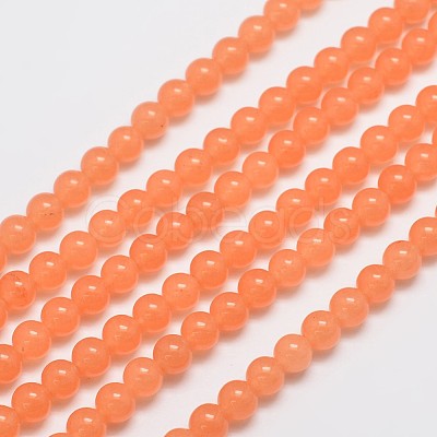 Natural & Dyed Malaysia Jade Bead Strands G-A146-6mm-A05-1