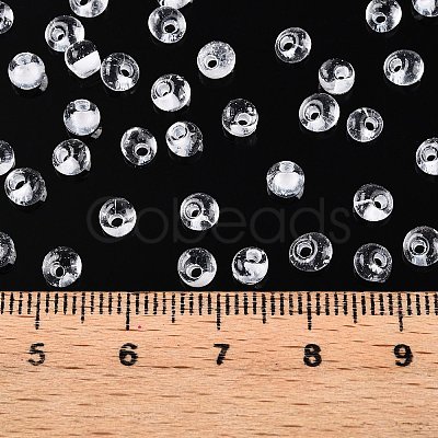 6/0 Inside Colours Transparent Glass Seed Beads SEED-T007-07B-1