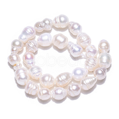 Natural Baroque Pearl Keshi Pearl Beads Strands PEAR-S020-F04-02-1