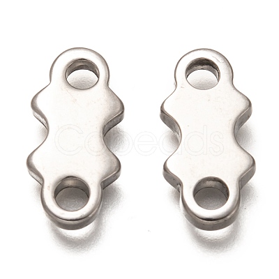 Non-Tarnish 201 Stainless Steel Links Connectors STAS-Z031-13P-1