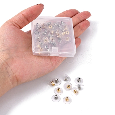 60Pcs 2 Style 304 Stainless Steel Ear Nuts STAS-YW0001-34-1