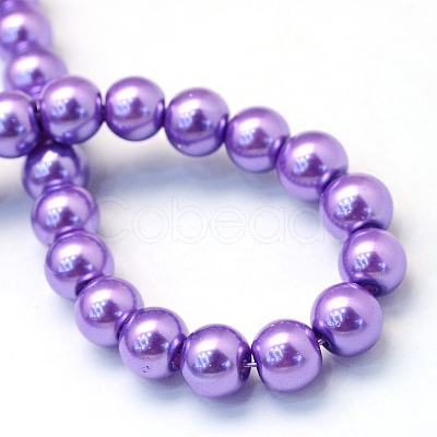 Baking Painted Glass Pearl Bead Strands HY-Q003-5mm-27-1