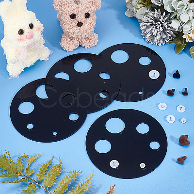 Acrylic Measuring Tool for Doll Craft Eyes TOOL-WH0155-110B-02-1