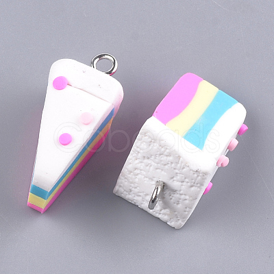 Handmade Polymer Clay Pendants CLAY-T015-02B-1