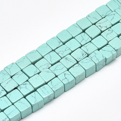 Synthetic Turquoise Beads Strands G-S357-G16-1