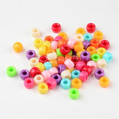 Opaque Acrylic Beads X-PL338-1