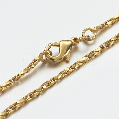 Brass Chain Necklaces MAK-F013-01G-1