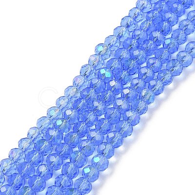 Electroplate Glass Beads Strands EGLA-A034-T1mm-L04-1