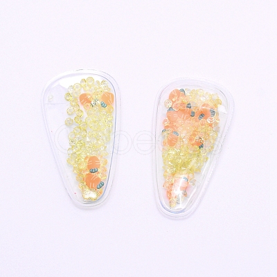 Plastic with Resin and Polymer Clay Accessories RESI-CJC0007-32G-1