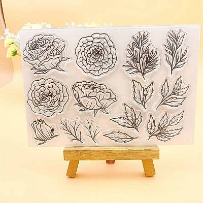 Flower & Leaf Silicone Stamps PW-WG23805-01-1