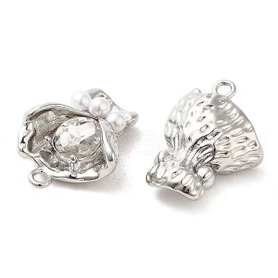 Rack Plating Alloy Rhinestone Pendants PALLOY-P303-09P-1