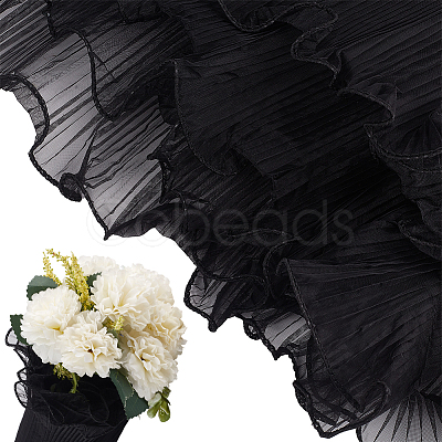 Polyester Flower Bouquet Wrapping Mesh Paper DIY-WH0542-37A-1