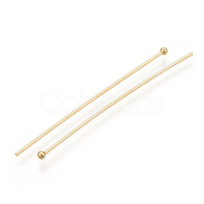 Brass Ball Head Pins KK-G331-10-0.8x50-1