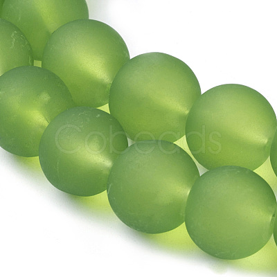 Transparent Glass Bead Strands GLAA-S031-8mm-34-1