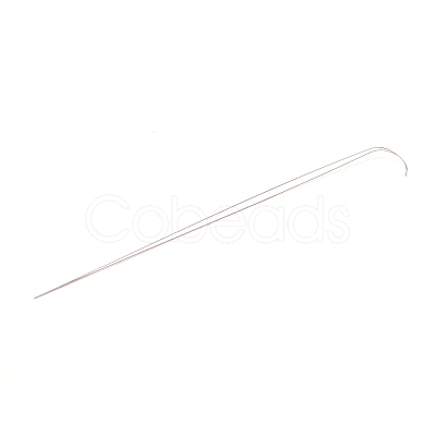 201 Stainless Steel Bented Beading Needles TOOL-WH0125-33B-1-1