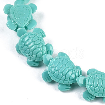 Synthetic Coral Carved Beads Strands CORA-L020-E-13-1