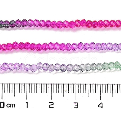 Transparent Painted Glass Beads Strands DGLA-A034-T2mm-A06-1