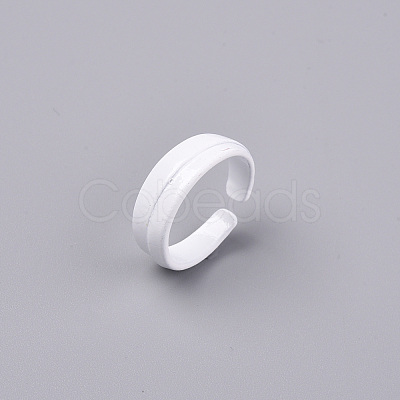 Spray Painted Alloy Cuff Rings RJEW-T011-28F-RS-1