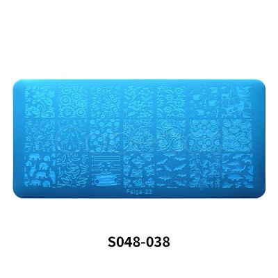 Stainless Steel Nail Art Templates Stamping Plate Set MRMJ-S048-038-1