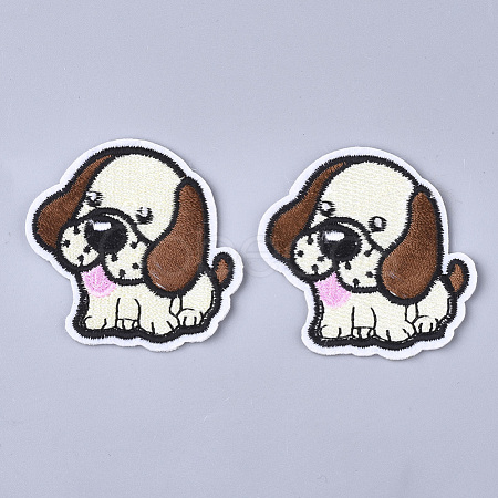 Puppy Computerized Embroidery Cloth Iron On Patches FIND-T030-139-1