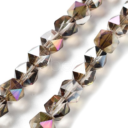 Electroplate Glass Beads Strands EGLA-P057-01A-HP04-1