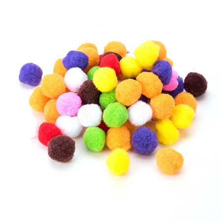 30mm Multicolor Assorted Pom Poms Balls About 250pcs for DIY Doll Craft Party Decoration AJEW-PH0001-30mm-M-1