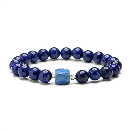 Natural Stone Beaded Bracelet with Tiger Eye and Blue Goldstone ST1579466-1