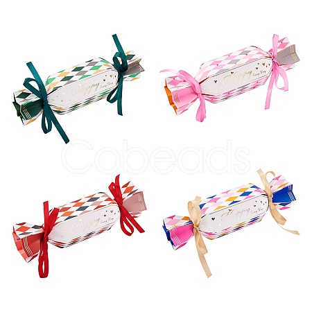 Fashewelry 32 Sets 4 Colors Hexagonal Candy Shape Romantic Wedding Gift Box CON-FW0001-02-1