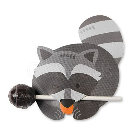 Wolf Shape Paper Candy Lollipops Cards CDIS-I003-05-1