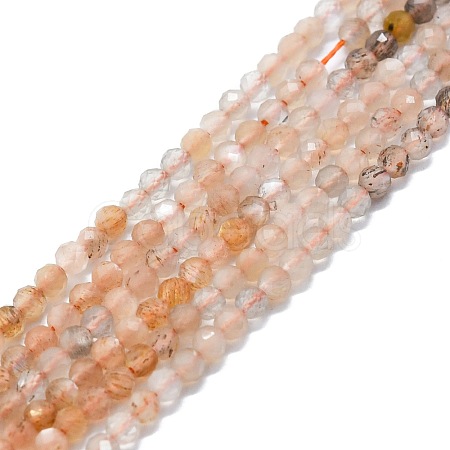Natural Multi-Moonstone Beads Strands G-P457-A02-24-1