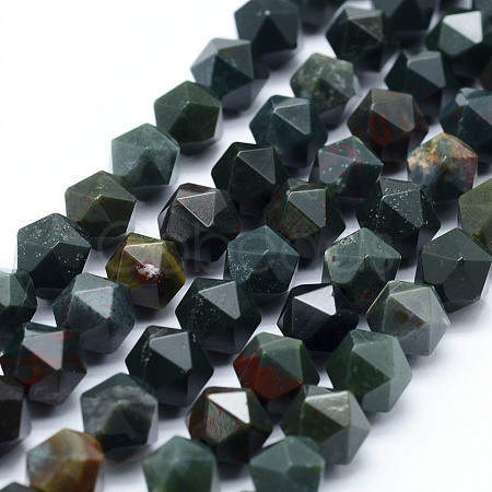 Natural Bloodstone Beads Strands G-F523-16-8mm-1