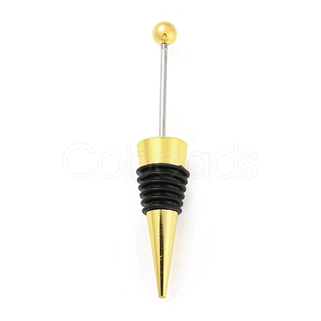 DIY Beadable Alloy Red Wine Stopper AJEW-Z016-03C-G-1