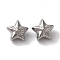 Non-Tarnish 304 Stainless Steel Beads, Star, Stainless Steel Color, 8.5x8.5x6mm, Hole: 0.7mm