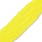 Transparent Glass Beads Strands, Faceted, Frosted, Rondelle, Yellow, 8mm, Hole: 1mm, about 64~65pcs/strand, 40~41cm