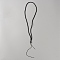 Cotton Cord Necklace Making, with Alloy Findings, Black, 503x4mm