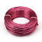 Round Aluminum Wire, Bendable Metal Craft Wire, for DIY Jewelry Craft Making, Cerise, 7 Gauge, 3.5mm, 20m/500g(65.6 Feet/500g)