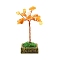 Yellow Aventurine Flower Garden Crushed Stone Fortune Tree Ornaments Mini Home Creative Office Decoration Crafts Small Ornaments, 70x55mm