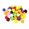 30mm Multicolor Assorted Pom Poms Balls About 250pcs for DIY Doll Craft Party Decoration, Mixed Color, 30mm, about 250pcs/bag