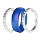 3Pcs Stackable Birthstone Silicone Finger Rings, Fish Scales & Diamond Pattern Wedding Ring for Women, Royal Blue, US Size 7(17.3mm)