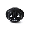 Halloween Theme Spray Painted Alloy Beads, Lead Free & Cadmium Free, Pumpkin, Black, 12x12x9.5mm, Hole: 1.2mm