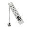 Skeleton Stainless Steel Rectangle Bookmark for Booklovers Reader, Stainless Steel Color, 130x26mm