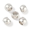 CCB Plastic Round Beads, Silver, 17x12.5mm, Hole: 9.5mm