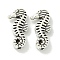 Tibetan Style Alloy Beads, Lead Free & Cadmium Free, Sea Horse, Antique Silver, 15x7.5x3.5mm, Hole: 1.2mm, about 1234pcs/1000g