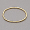 Classic Golden Tone Round Brass Beaded Stretch Bracelets for Women Men