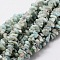 Natural Larimar Chip Bead Strands, 3~5x3~5mm, Hole: 1mm, about 16 inch