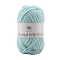 Polyester Yarn for Sweater Hat, for Knitting Crochet Supplies, Pale Turquoise, 2mm, about 92.96 Yards(85m)/Skein